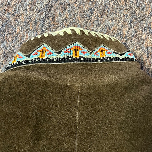 Brown Suede Fringe Jacket - Picture 7 of 7